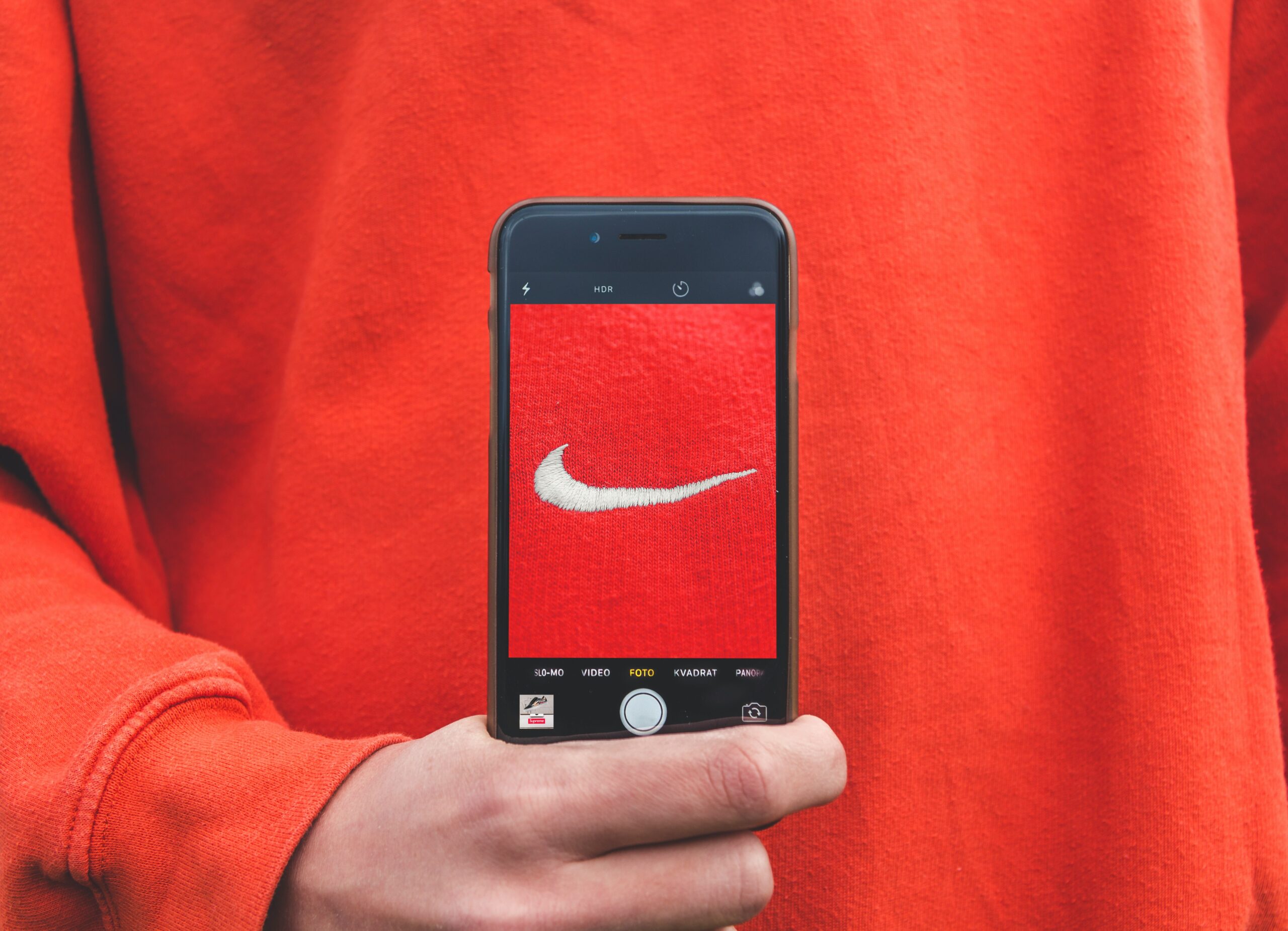 Image du logo Nike et identité de marque forte - MD Consulting.