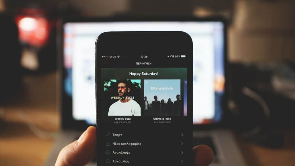 Image iphone pour le service de DJ par IA de Spotify MD Consulting